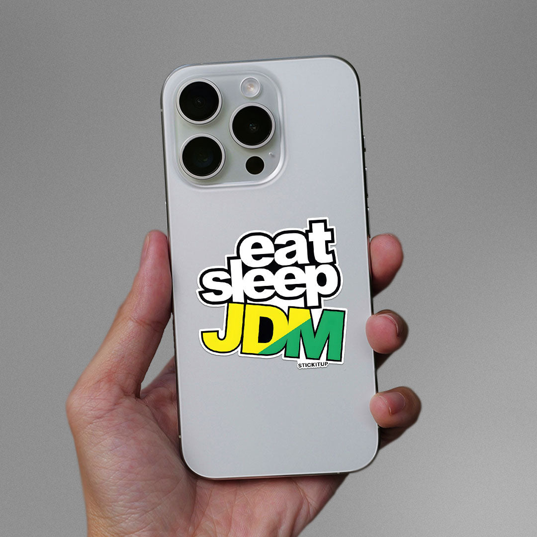 EAT SLEEP JDM Sticker waterproof vinyl decal for laptop, bike, car & bottle