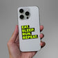 Eat Sleep Run Repeat Sticker waterproof vinyl decal for laptop, bike, car & bottle