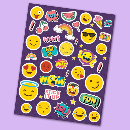 Emojies Mini Stickers Sheet - STICK IT UP