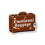 Emotional Baggage Sticker waterproof vinyl decal for laptop, bike, car & bottle