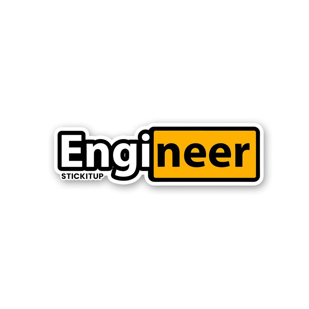 Engineer 1.0 Sticker waterproof vinyl decal for laptop, bike, car & bottle