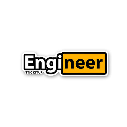 Engineer 1.0 Sticker waterproof vinyl decal for laptop, bike, car & bottle