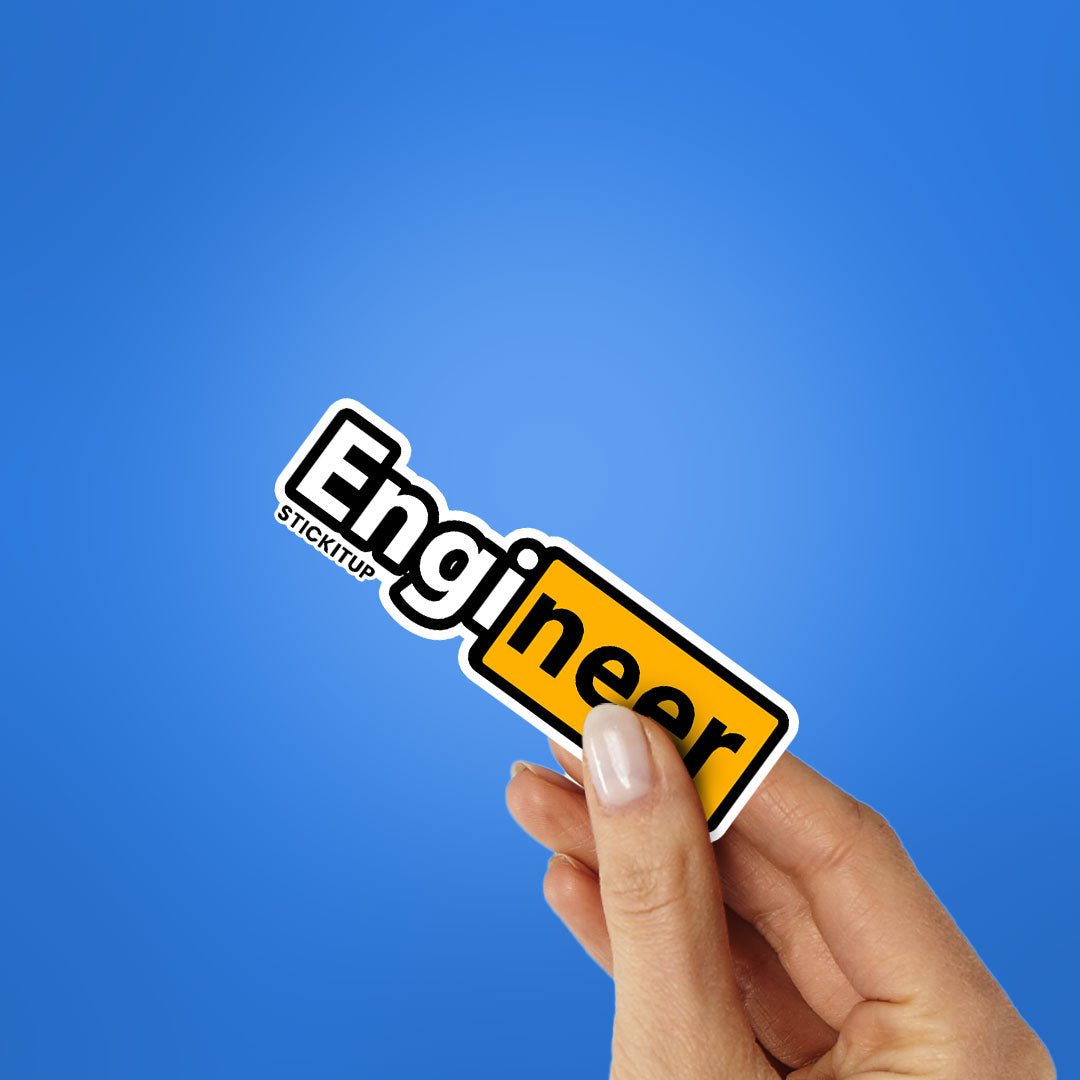 Engineer 1.0 Sticker waterproof vinyl decal for laptop, bike, car & bottle
