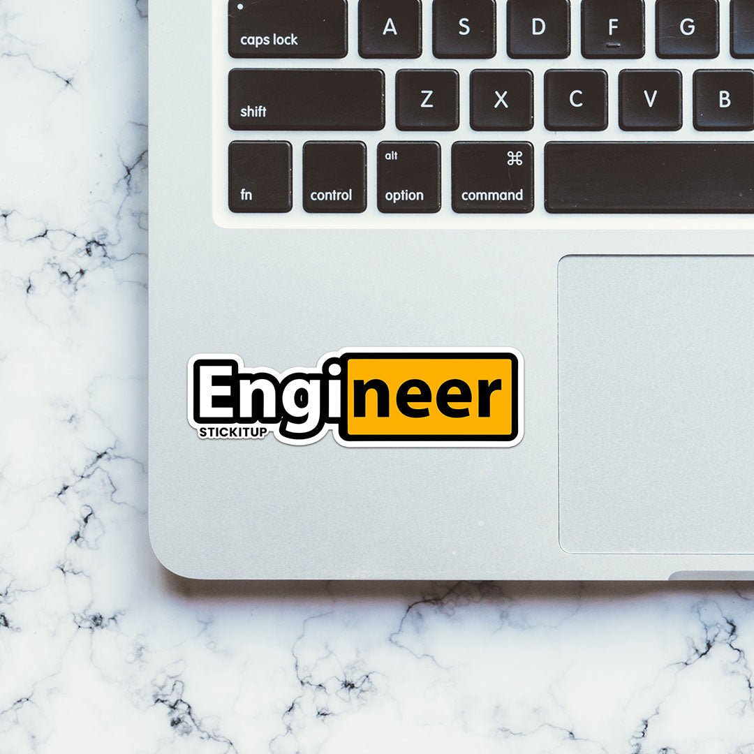 Engineer 1.0 Sticker waterproof vinyl decal for laptop, bike, car & bottle