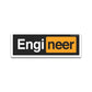 Engineer Bumper Sticker waterproof vinyl decal for laptop, bike, car & bottle