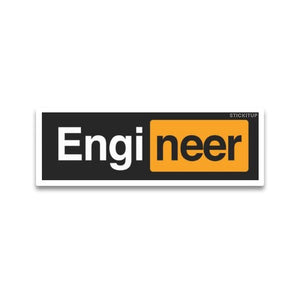 Engineer Bumper Sticker waterproof vinyl decal for laptop, bike, car & bottle