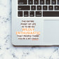 Enthusiastic Sticker waterproof vinyl decal for laptop, bike, car & bottle