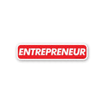 Entrepreneur Sticker waterproof vinyl decal for laptop, bike, car & bottle