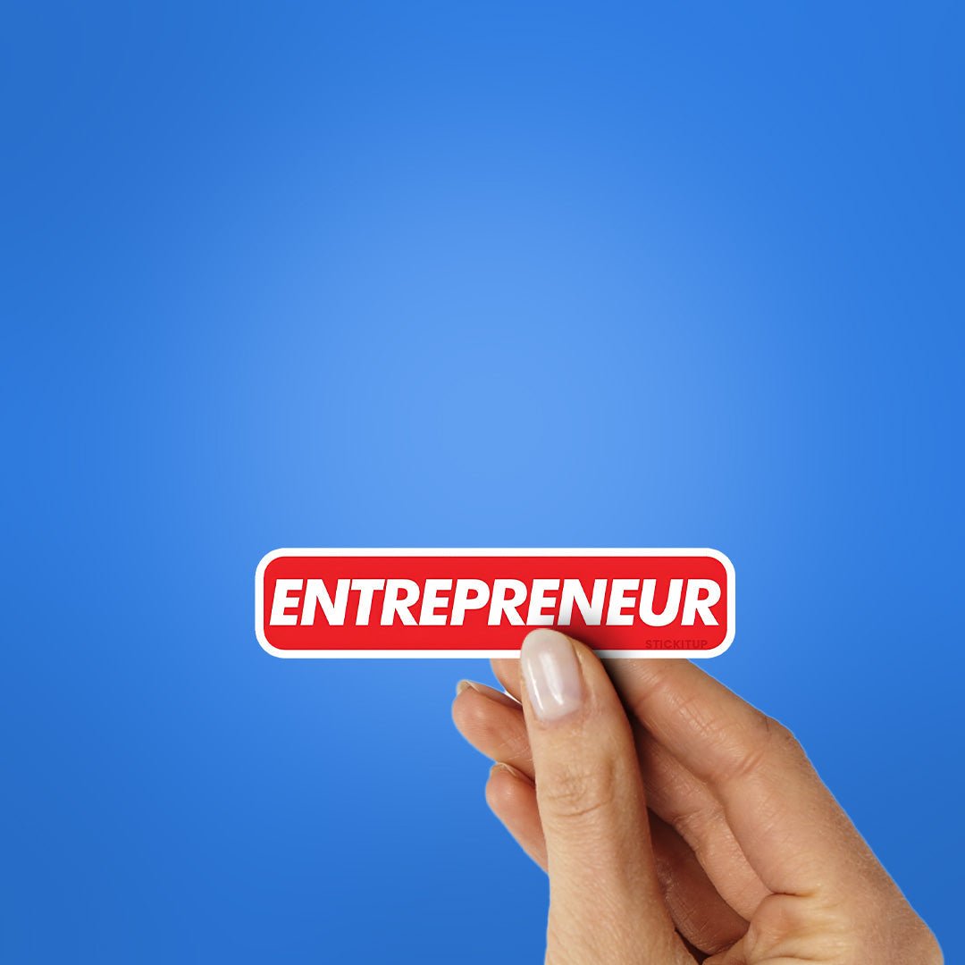 Entrepreneur Sticker waterproof vinyl decal for laptop, bike, car & bottle