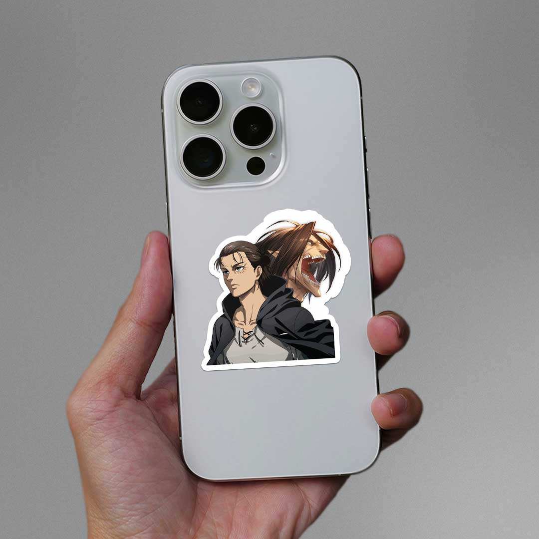 Eren Sticker waterproof vinyl decal for laptop, bike, car & bottle