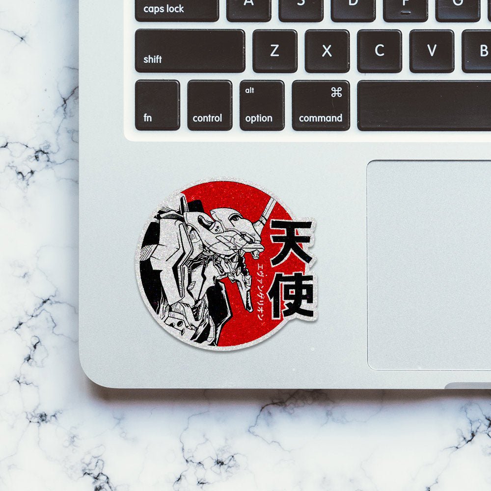 Evangelion Glitter Sticker waterproof vinyl decal for laptop, bike, car & bottle