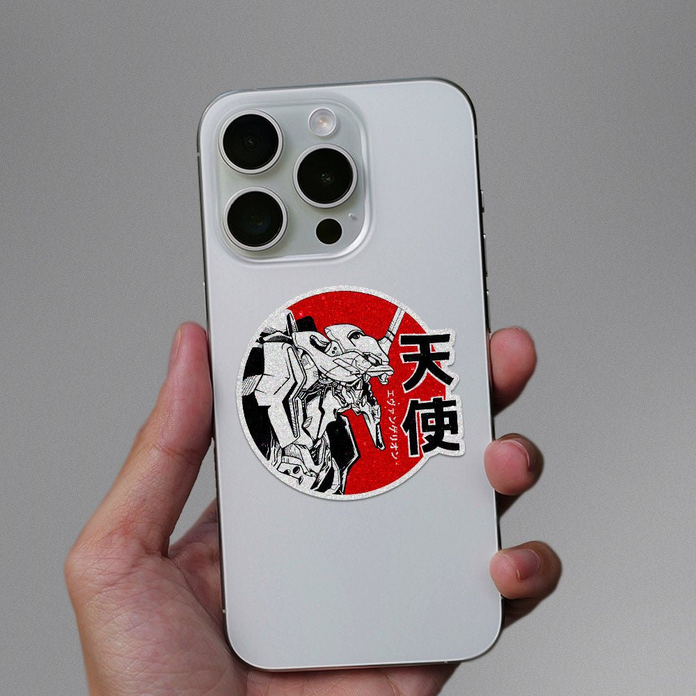 Evangelion Glitter Sticker waterproof vinyl decal for laptop, bike, car & bottle