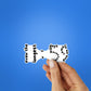 Even The Longest Sticker waterproof vinyl decal for laptop, bike, car & bottle