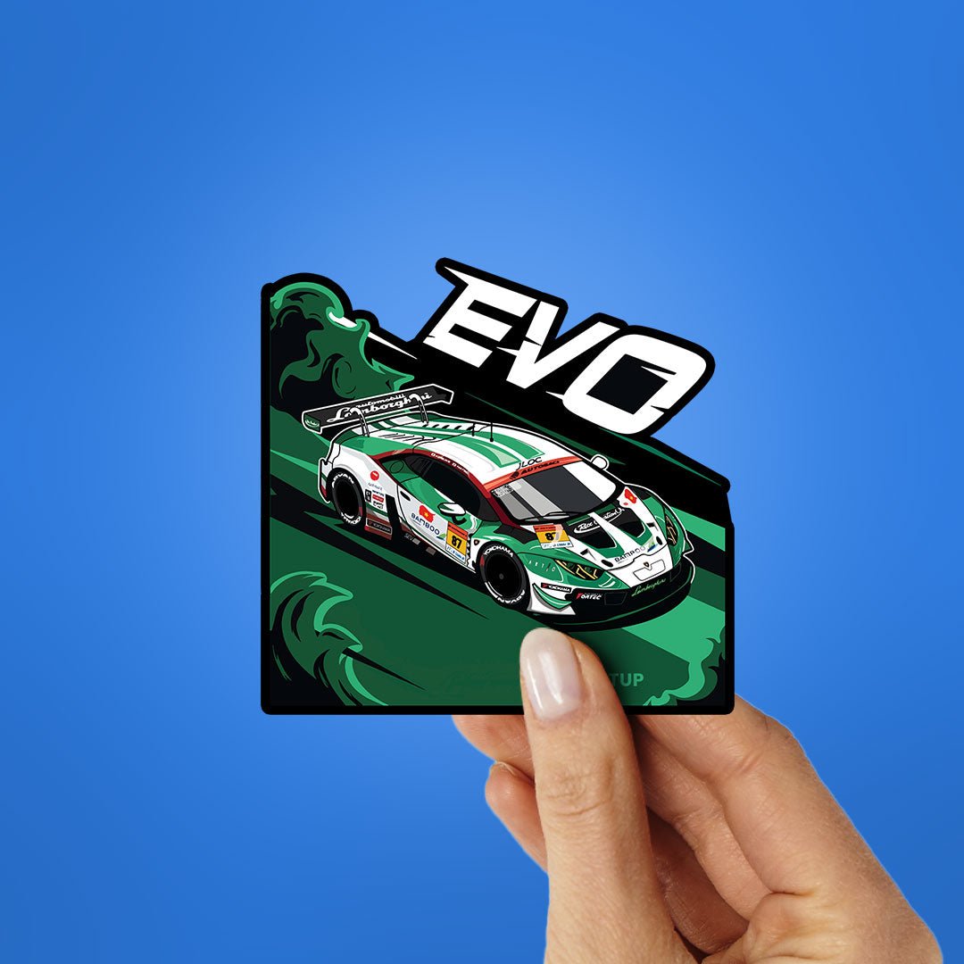 EVO Sticker waterproof vinyl decal for laptop, bike, car & bottle