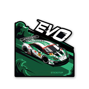 EVO Sticker waterproof vinyl decal for laptop, bike, car & bottle