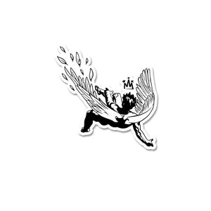 Fallen Angel Sticker waterproof vinyl decal for laptop, bike, car & bottle