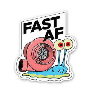 Fast Af Sticker waterproof vinyl decal for laptop, bike, car & bottle