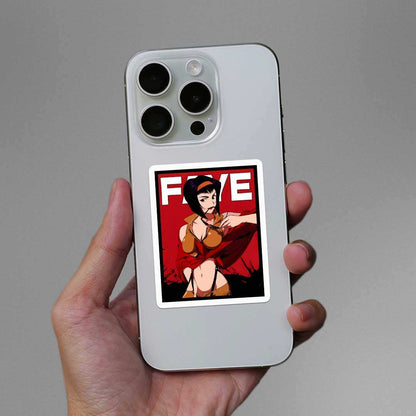 Faye Valentine Sticker - STICK IT UP