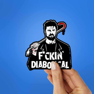 Fckin Diabolical Sticker waterproof vinyl decal for laptop, bike, car & bottle