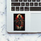 Fiery Deity Silhouette Glitter Sticker - Glitter Stickers | STICK IT UP