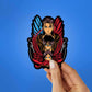Fighting Titan Sticker waterproof vinyl decal for laptop, bike, car & bottle