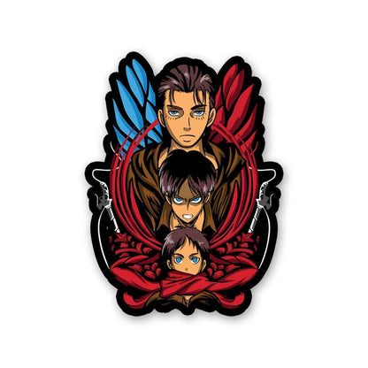 Fighting Titan Sticker waterproof vinyl decal for laptop, bike, car & bottle