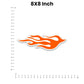 Fire Bumper Sticker waterproof vinyl decal for laptop, bike, car & bottle