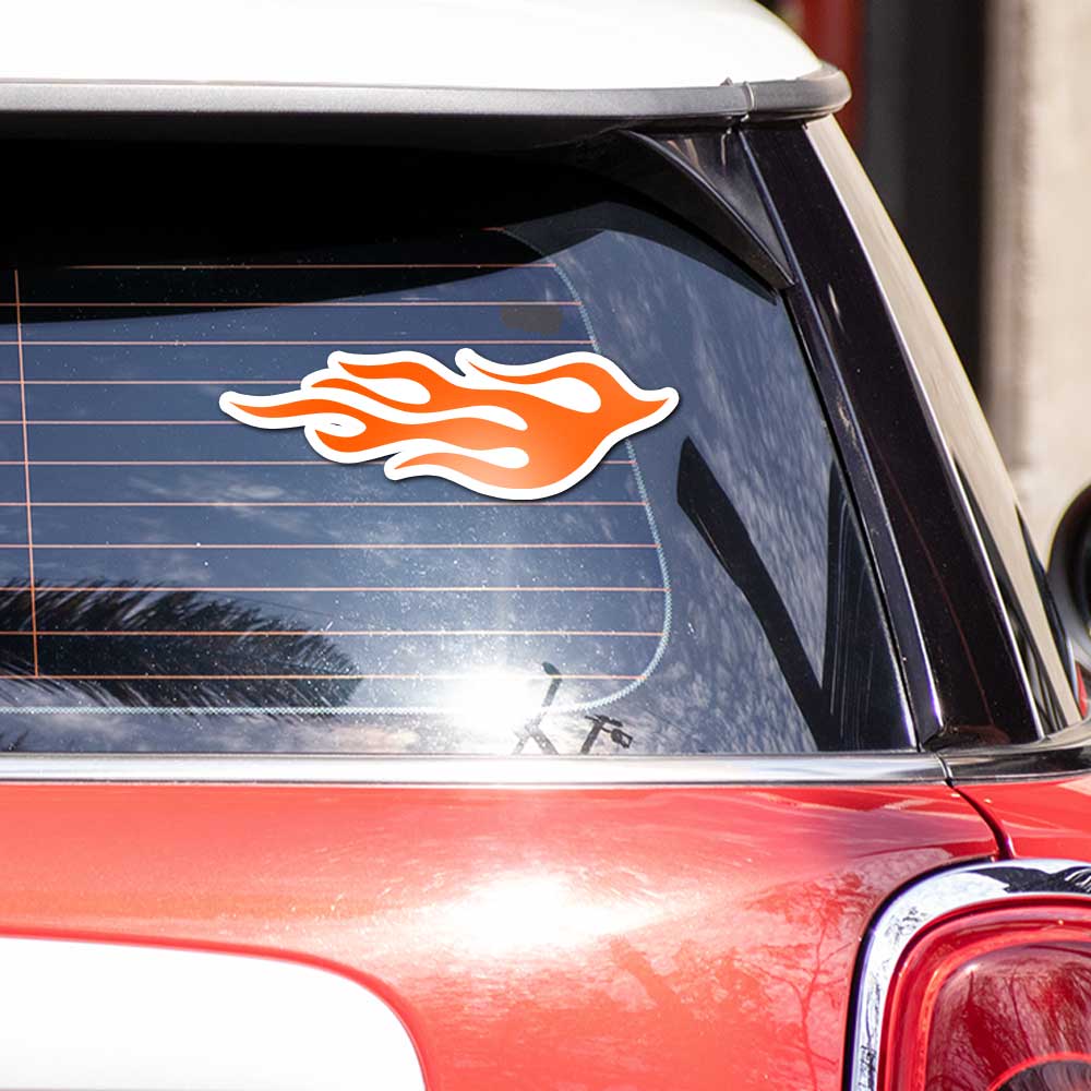 Fire Bumper Sticker waterproof vinyl decal for laptop, bike, car & bottle