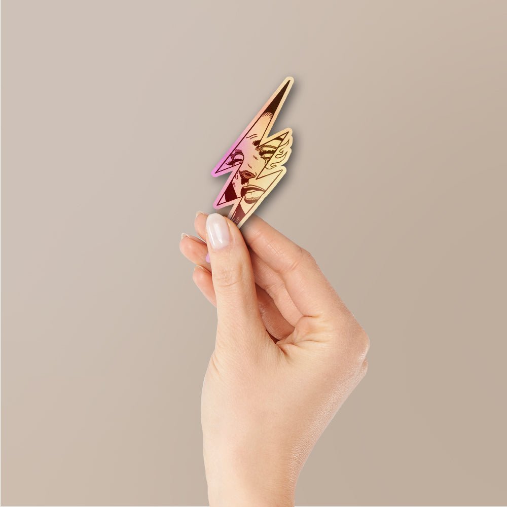Firebolt Holographic Stickers - Holographic stickers | STICK IT UP