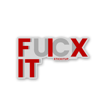 Fix It Sticker waterproof vinyl decal for laptop, bike, car & bottle