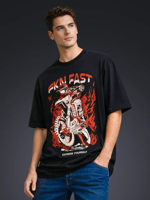 FKN FAST OVERSIZED T - SHIRT - STICK IT UP
