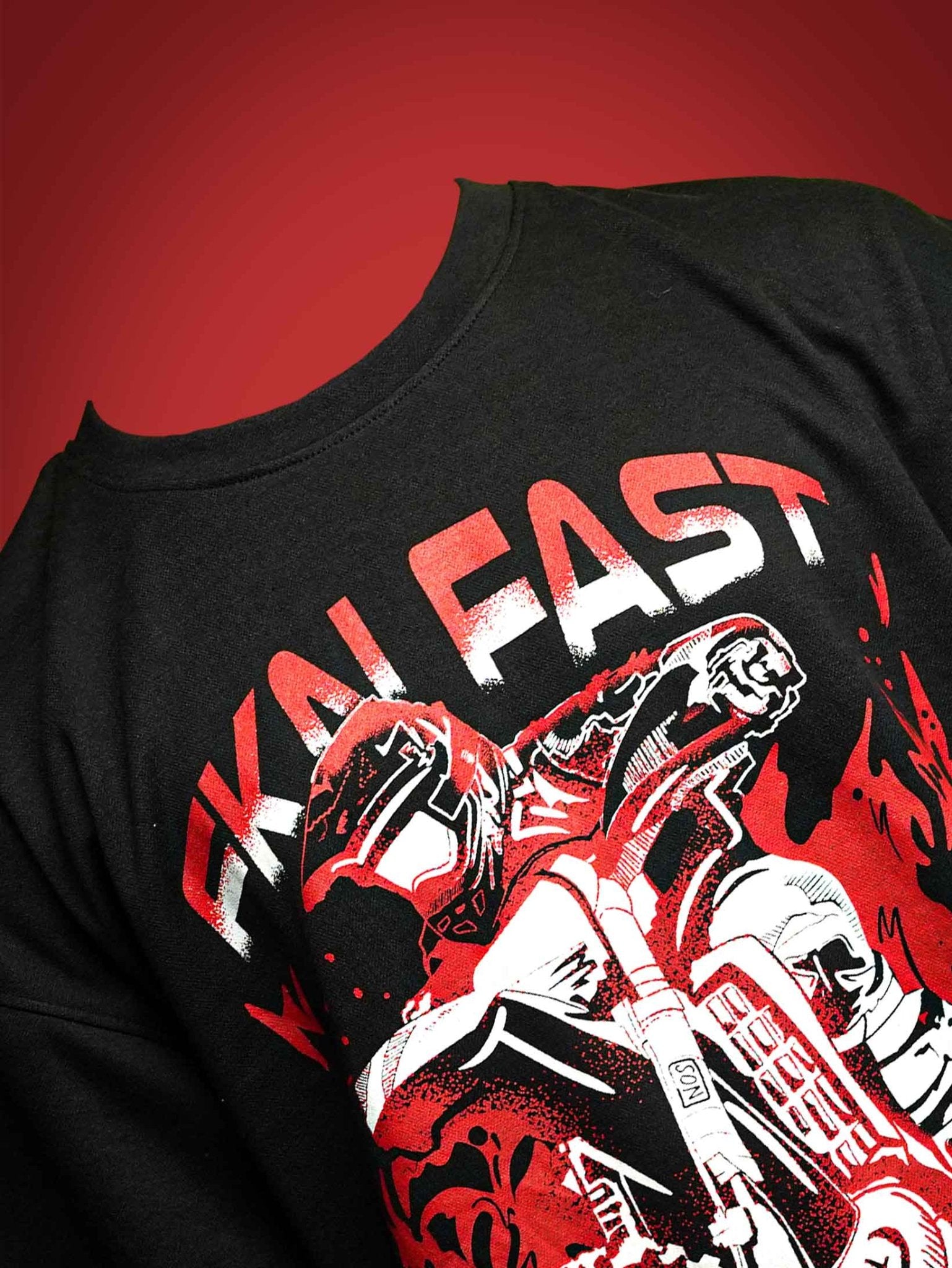 FKN FAST OVERSIZED T - SHIRT waterproof vinyl decal for laptop, bike, car & bottle
