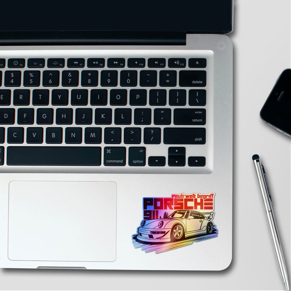 Flat-Six Coupe Holographic Stickers - Holographic stickers | STICK IT UP