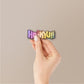 Fly High Volleyball Holographic Stickers