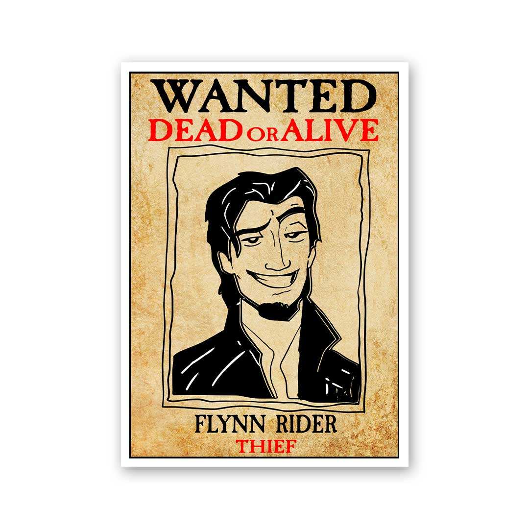 Flynn Rider Sticker waterproof vinyl decal for laptop, bike, car & bottle