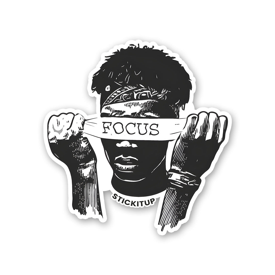 FOCUS Sticker waterproof vinyl decal for laptop, bike, car & bottle