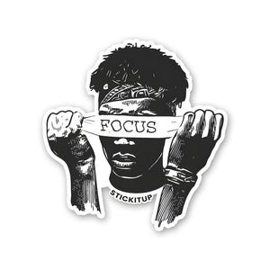 FOCUS Sticker waterproof vinyl decal for laptop, bike, car & bottle