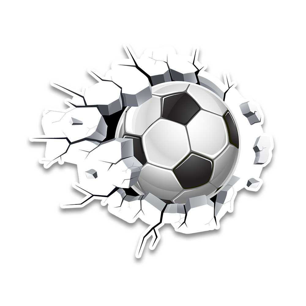 Football Bumper Sticker waterproof vinyl decal for laptop, bike, car & bottle