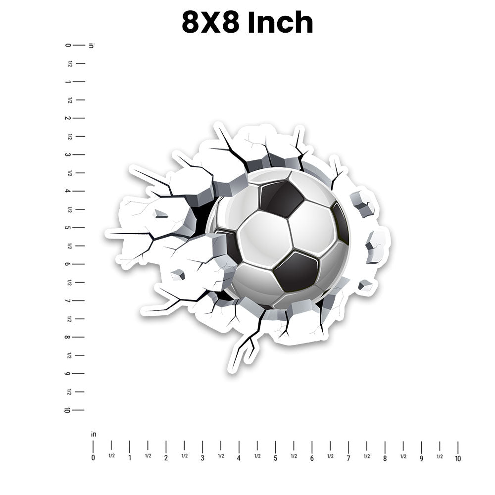 Football Bumper Sticker waterproof vinyl decal for laptop, bike, car & bottle