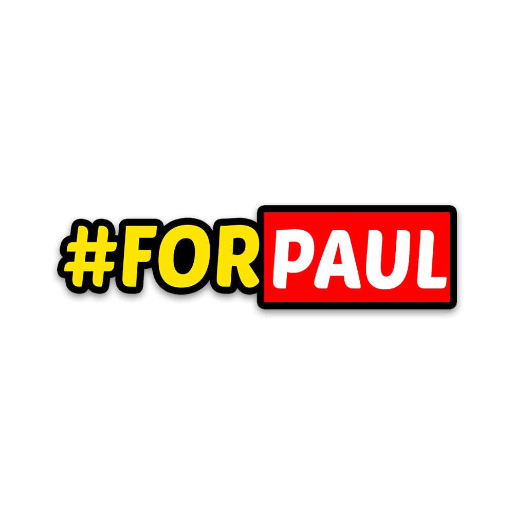 For Paul Bumper Sticker waterproof vinyl decal for laptop, bike, car & bottle