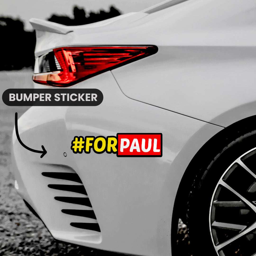 For Paul Bumper Sticker waterproof vinyl decal for laptop, bike, car & bottle