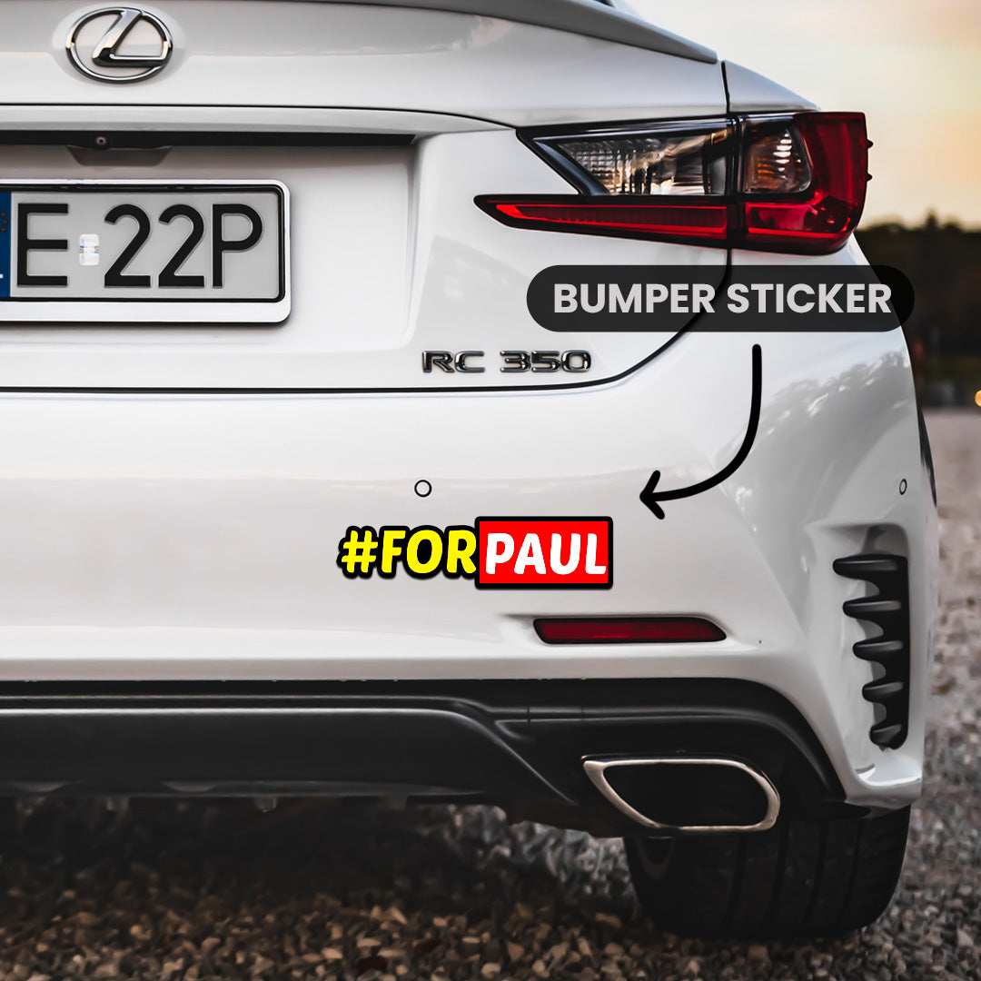 For Paul Bumper Sticker waterproof vinyl decal for laptop, bike, car & bottle