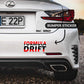 Formula Drift Bumper Sticker waterproof vinyl decal for laptop, bike, car & bottle