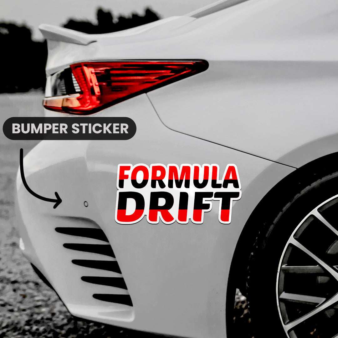 Formula Drift Bumper Sticker waterproof vinyl decal for laptop, bike, car & bottle