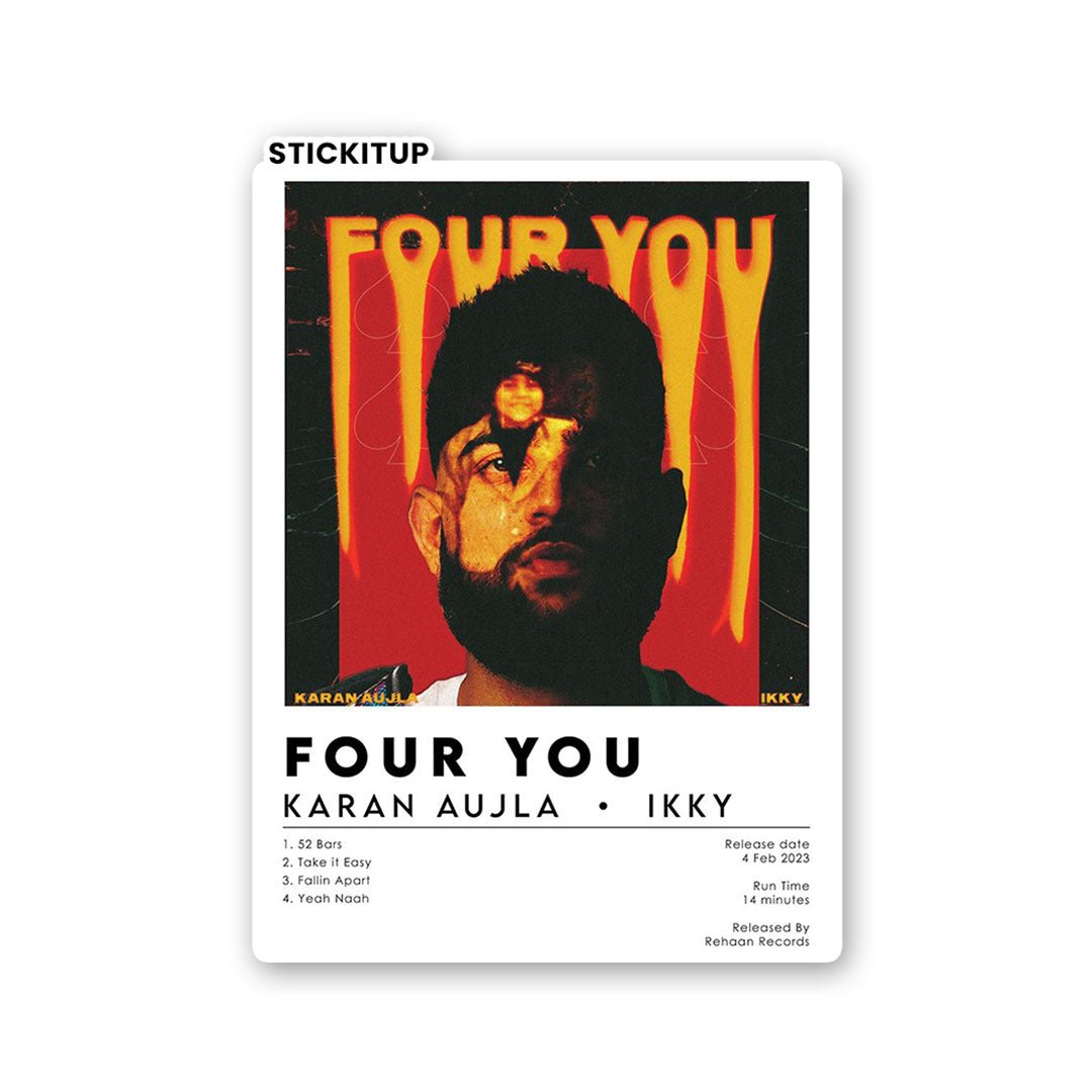 Four You Sticker waterproof vinyl decal for laptop, bike, car & bottle