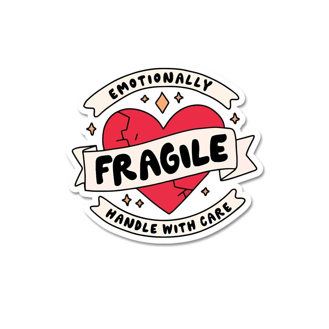 Fragile Handle With Care Sticker - Stickers | STICK IT UP