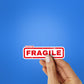 Fragile Sticker waterproof vinyl decal for laptop, bike, car & bottle