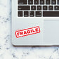 Fragile Sticker waterproof vinyl decal for laptop, bike, car & bottle