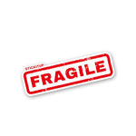 Fragile Sticker waterproof vinyl decal for laptop, bike, car & bottle