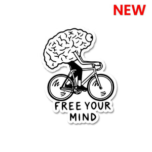 Free Your Mind Sticker waterproof vinyl decal for laptop, bike, car & bottle